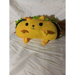 NWOT Exploding Kittens Taco Cat Plushie 8x4" 2018 Soft Stuffed Animal Cute
